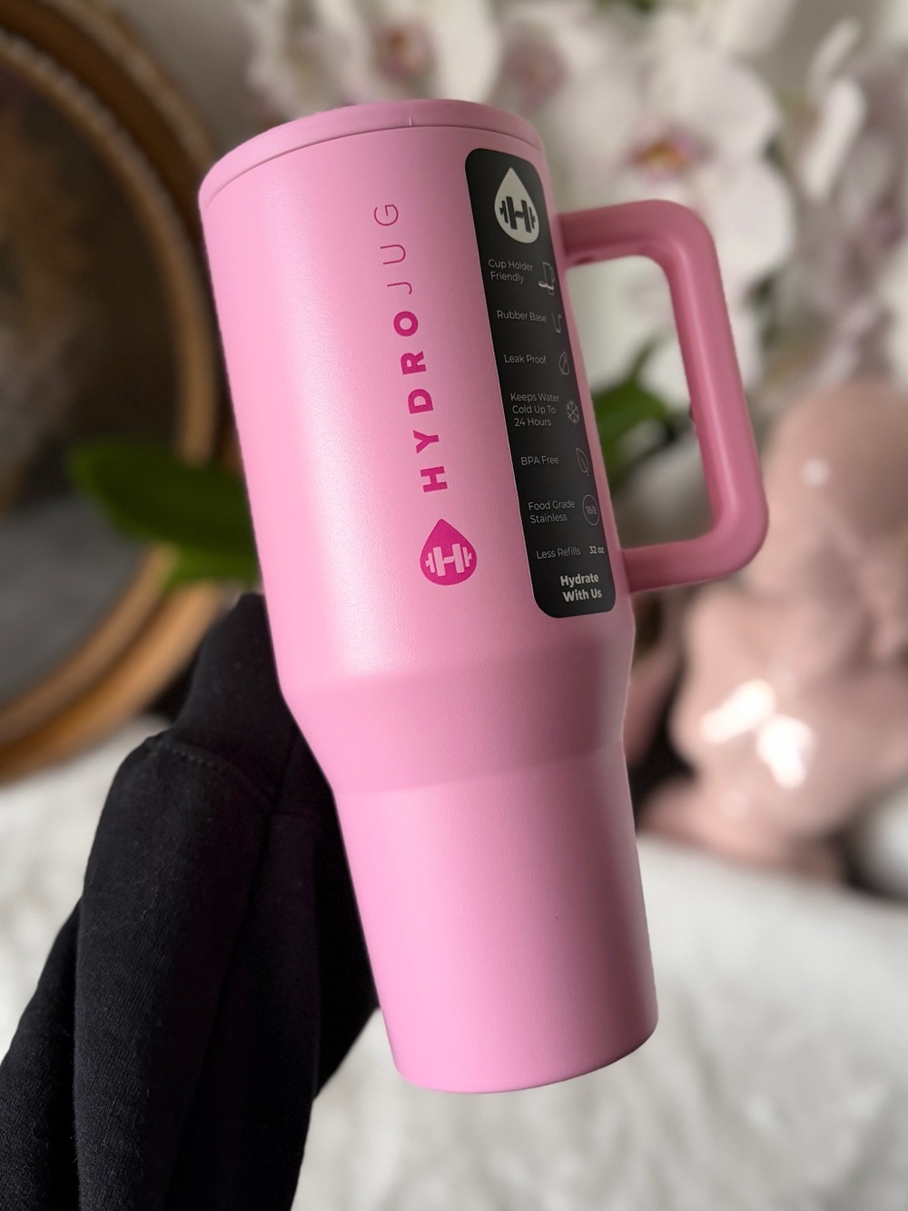 HydroJug 40oz Traveler, Pink BLUSH 🩷 Spring 2025 Collection
